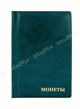  Альбом для монет на 150 ячеек, зелёный, кожзам