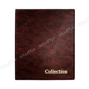 Альбом для монет и бон на кольцах коричневый "Collection" Optima без листов с увеличенным корешком