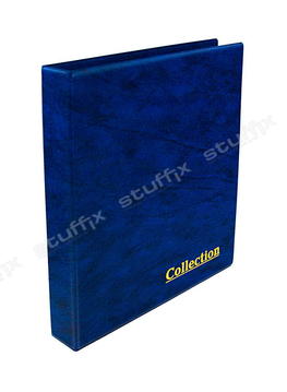Альбом для банкнот и монет на кольцах синий "Collection" Optima без листов