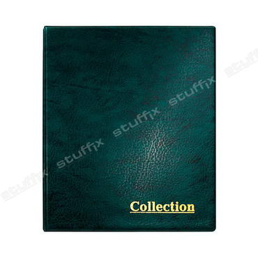Альбом для купюр и монет на кольцах зелёный "Collection" Optima без листов с расширенным корешком