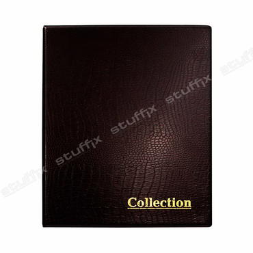 Альбом для банкнот и монет на кольцах коричневый "Collection" Optima без листов